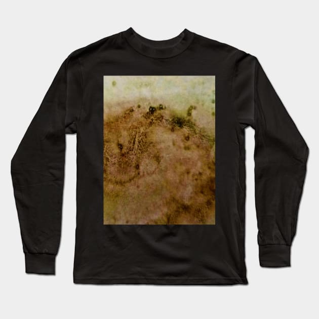 Brown green watercolor gradient  design Long Sleeve T-Shirt by Artistic_st